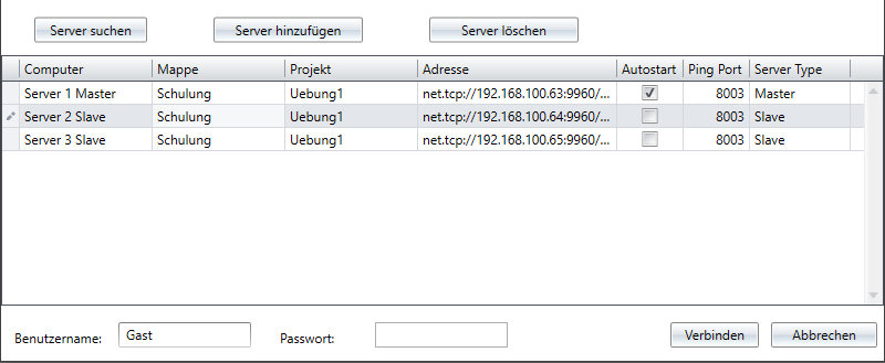 ServerVerbindungen