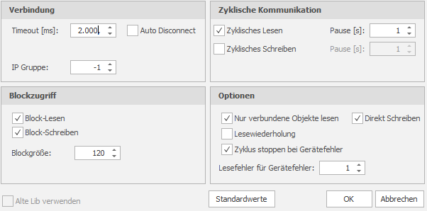 ModbusEinstellungen