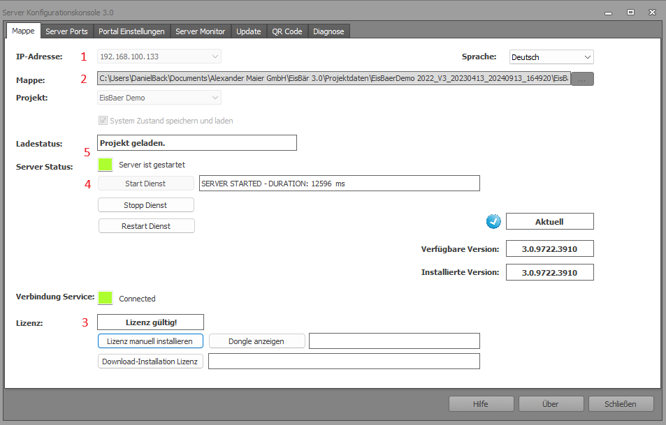 Serverkonsole